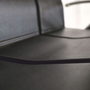 Casa Padrino 3er Besucherbank / Wartezimmerbank Schwarz / Grau 180 cm - Wartezimmer Möbel