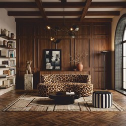 Casa Padrino canapé de luxe en velours imprimé léopard 180 cm - Meubles de salon et d'hôtel