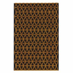 Casa Padrino alfombra de lujo negro / marrón 301 x 202 cm - Alfombra rectangular de lana