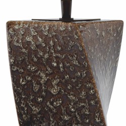 Casa Padrino Luxury Ceramic Table Lamp Vintage Brown / Gray H. 68.5 cm