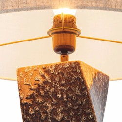 Casa Padrino Luxury Ceramic Table Lamp Vintage Brown / Gray H. 68.5 cm