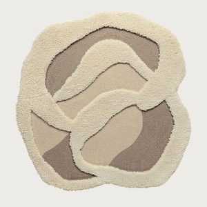 Casa Padrino Luxus Wandteppich Beige / Taupe 150 cm - Wanddeko Accessoires