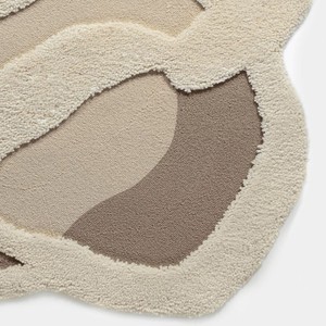 Casa Padrino Luxus Wandteppich Beige / Taupe 150 cm - Wanddeko Accessoires