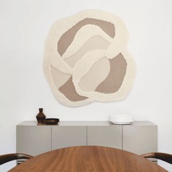 Casa Padrino Luxury Wall Tapestry Beige / Taupe 150 cm - Decorative Wall Accessory