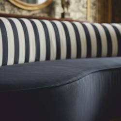Gebogenes Luxus Wohnzimmer Hotel Samt Sofa Schwarz Weiß