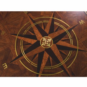 Casa Padrino Luxus Barock Massivholz Schreibtisch Braun / Grau 204 cm - Prunkvolle Büro Möbel - Barockstil Büro Möbel