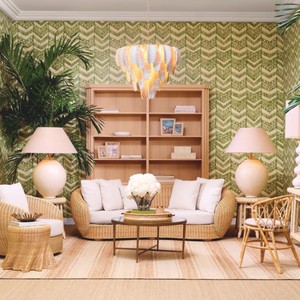 Casa Padrino Luxus Rattan Sofa mit Kissen Naturfarben / Creme 240 cm - Wohnzimmer & Hotel Möbel - Rattan Möbel - Luxus Möbel