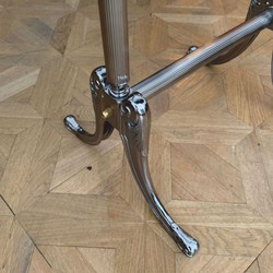 Casa Padrino miroir sur pied baroque de luxe argent / or H. 165 cm - Miroir pivotant - Mobilier baroque - Fabriqué en Italie