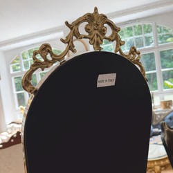 Casa Padrino miroir sur pied baroque de luxe argent / or H. 165 cm - Miroir pivotant - Mobilier baroque - Fabriqué en Italie