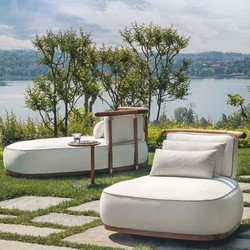 Casa Padrino Luxury Garden Armchair White / Brown / Silver 108 cm - Outdoor Armchair - Hotel Armchair - Outdoor Hotel Furniture - Made in Italy