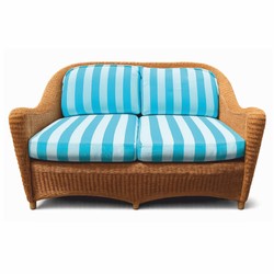 Casa Padrino Luxury Rattan Living Room Set - 1 Sofa & 2 Armchairs & 1 Coffee Table & 1 Side Table - Hotel Furniture - Luxury Furniture