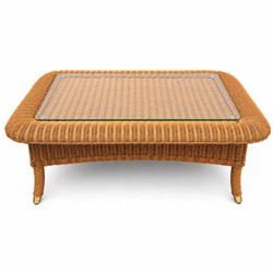 Casa Padrino Luxury Rattan Living Room Set - 1 Sofa & 2 Armchairs & 1 Coffee Table & 1 Side Table - Hotel Furniture - Luxury Furniture