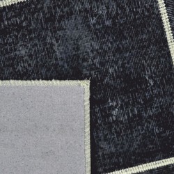 Casa Padrino Luxury Rug Black / Olive 300 x 200 cm - Rectangular Wool Rug - Living Room Rug - Hotel Rug