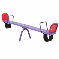 Casa Padrino Children's Seesaw Purple / Red 262 cm - Garden Seesaw - Playground Seesaw - Children's Play Equipment