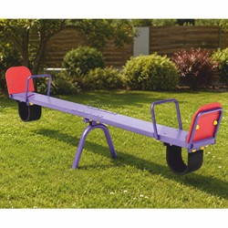 Casa Padrino Children's Seesaw Purple / Red 262 cm - Garden Seesaw - Playground Seesaw - Children's Play Equipment