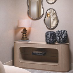 Luxus Wohnzimmer Hotel Sideboard Beige