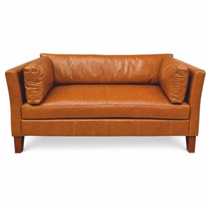 Casa Padrino Luxury Leather Sofa Brown / Dark Brown 180 cm - Living Room Furniture - Genuine Leather Furniture - Office Furniture - Luxury Furniture