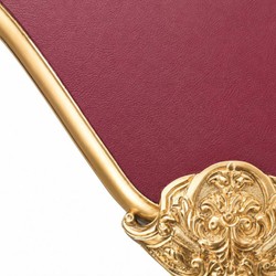 Prunkvoller Barock Schreibtisch Sekretär Schwarz Gold Bordeauxrot