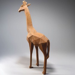 Casa Padrino Decorative Garden Sculpture Giraffe Rust H. 200 cm - Abstract Garden Art - Abstract Garden Sculptures