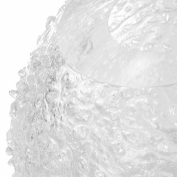 Casa Padrino jarrón de vidrio de lujo Ø 26 x Al. 24 cm - Florero soplado a mano - Florero decorativo - Accesorios decorativos - Accesorios de lujo