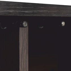 Casa Padrino Luxury Sideboard with 4 Doors Black / Brass 220 cm - Luxury Furniture - Luxury Interior
