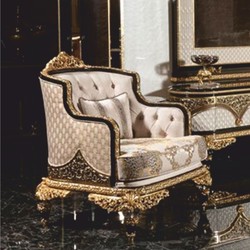 Casa Padrino fauteuil baroque de luxe gris / marron / or - Fauteuil de salon et hôtel baroque - Magnifique mobilier baroque Casa Padrino fauteuil baroque de luxe gris / marron / or - Fauteuil de salon et hôtel baroque - Magnifique mobilier baroque