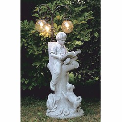 Casa Padrino lanterne de jardin Art Nouveau gris / noir / ambre H. 181 cm - Éclairage extérieur Art Nouveau - Fabriquée en Italie Casa Padrino lanterne de jardin Art Nouveau gris / noir / ambre H. 181 cm - Éclairage extérieur Art Nouveau - Fabriquée en Italie