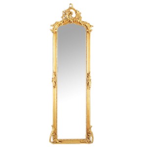 Casa Padrino specchio da terra barocco Oro 55 x H. 175 cm - con coronamento a conchiglia - Specchio intero in stile antico fatto a mano - Specchio da guardaroba - Specchio da camera - Mobili barocchi Casa Padrino specchio da terra barocco Oro 55 x H. 175 cm - con coronamento a conchiglia - Specchio intero in stile antico fatto a mano - Specchio da guardaroba - Specchio da camera - Mobili barocchi