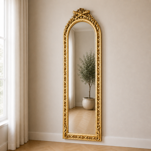 Casa Padrino espejo de pie barroco Oro 60 x H. 190 cm - Espejo de cuerpo entero estilo antiguo hecho a mano - Espejo de guardarropa - Espejo de dormitorio - Muebles barrocos Casa Padrino espejo de pie barroco Oro 60 x H. 190 cm - Espejo de cuerpo entero estilo antiguo hecho a mano - Espejo de guardarropa - Espejo de dormitorio - Muebles barrocos