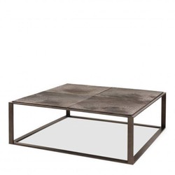 Casa Padrino Luxury Coffee Table Black 100 x 100 x H. 46 cm - Square Living Room Table with Glass Top Casa Padrino Luxury Coffee Table Black 100 x 100 x H. 46 cm - Square Living Room Table with Glass Top