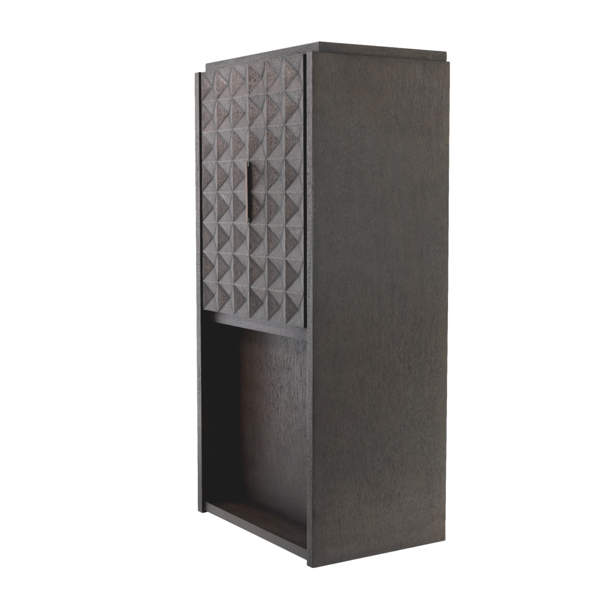 Eichholtz Wine Cabinet Jane Mocha Meranti 81.5 x 56 x H. 171 cm - Bar and Wine Cabinet with Marquetry Eichholtz Wine Cabinet Jane Mocha Meranti 81.5 x 56 x H. 171 cm - Bar and Wine Cabinet with Marquetry
