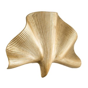 Eichholtz Wall Lamp Olivier Single Polished Brass 35 x 9 x H. 22 cm - Palm Leaf Wall Light