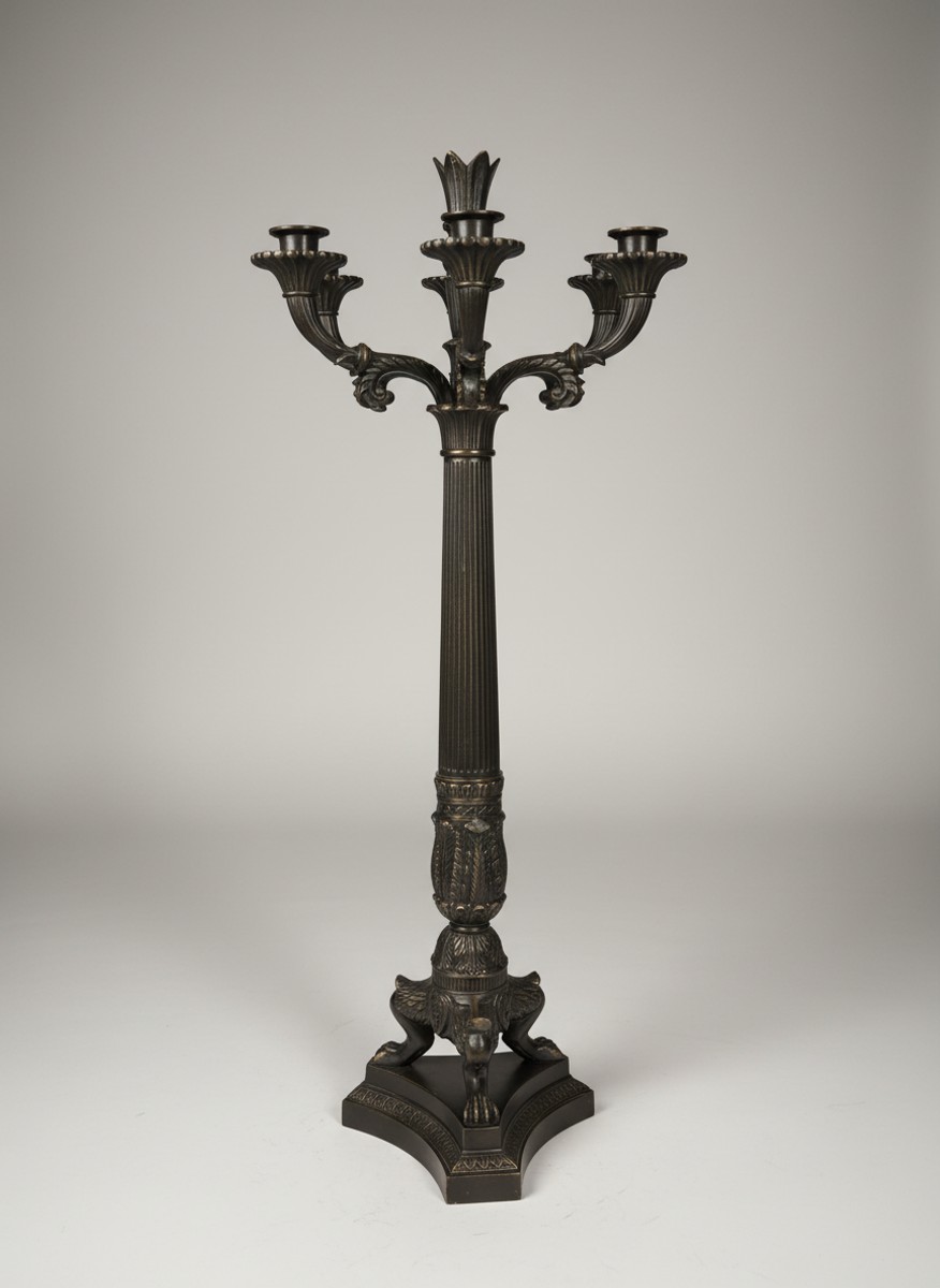Casa Padrino Candelabra Black Multi-Arm Baroque Style - Candle Holder Casa Padrino Candelabra Black Multi-Arm Baroque Style - Candle Holder