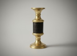 Casa Padrino Candlestick Black / Brass Baroque Style - Candle Holder Casa Padrino Candlestick Black / Brass Baroque Style - Candle Holder
