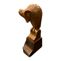 Casa Padrino Bronze Figurine Owl Bronze / Black - Decorative Bird Sculpture Art Deco Style Casa Padrino Bronze Figurine Owl Bronze / Black - Decorative Bird Sculpture Art Deco Style