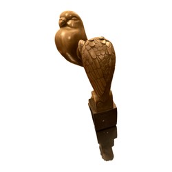 Casa Padrino Bronze Figurine Owl Bronze / Black - Decorative Bird Sculpture Art Deco Style Casa Padrino Bronze Figurine Owl Bronze / Black - Decorative Bird Sculpture Art Deco Style