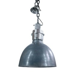 Casa Padrino Suspension de Style Vintage Gris Ø 44 x H. 60 cm - Suspension Industrielle Casa Padrino Suspension de Style Vintage Gris Ø 44 x H. 60 cm - Suspension Industrielle