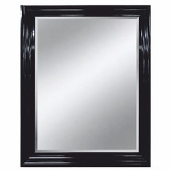 Casa Padrino Specchio da Terra di Lusso Nero 80 x 5 x H. 180 cm - Specchio a Figura Intera