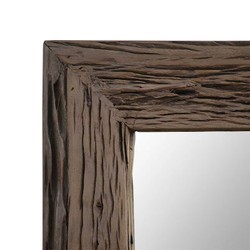 Casa Padrino Espejo de Pared de Lujo Marrón Oscuro 120 x 4 x H. 50 cm - Espejo de Madera Reciclada Casa Padrino Espejo de Pared de Lujo Marrón Oscuro 120 x 4 x H. 50 cm - Espejo de Madera Reciclada