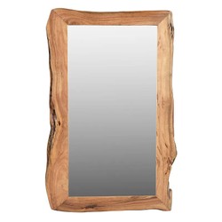 Casa Padrino Espejo de Pared de Lujo Marrón Natural 140 x 4 x H. 80 cm - Espejo de Canto Natural Casa Padrino Espejo de Pared de Lujo Marrón Natural 140 x 4 x H. 80 cm - Espejo de Canto Natural