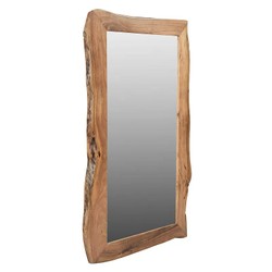 Casa Padrino Espejo de Pared de Lujo Marrón Natural 140 x 4 x H. 80 cm - Espejo de Canto Natural Casa Padrino Espejo de Pared de Lujo Marrón Natural 140 x 4 x H. 80 cm - Espejo de Canto Natural