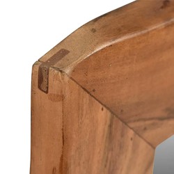 Casa Padrino Espejo de Pared de Lujo Marrón Natural 140 x 4 x H. 80 cm - Espejo de Canto Natural Casa Padrino Espejo de Pared de Lujo Marrón Natural 140 x 4 x H. 80 cm - Espejo de Canto Natural