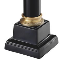 Casa Padrino Lampe de table Monaco design colonne noir laiton antique 5,6 kg