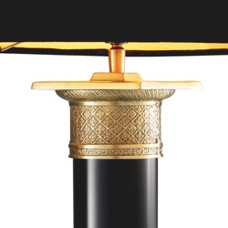 Casa Padrino Lampe de table Monaco design colonne noir laiton antique 5,6 kg