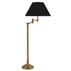 Casa Padrino Lampara de pie Regis Laton Vintage - Luz de lectura con doble brazo giratorio - 7,4 kg