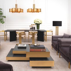 Eichholtz Tischleuchte Condo Antik Messing
