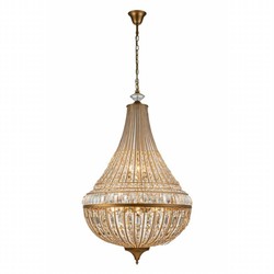 Luxus Kristall Kronleuchter Gold in Ballonform 135 cm