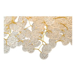 Luxus Kristall Hängeleuchte Gold im Ast Design mit Kristallrosetten 60 cm Luxus Kristall Hängeleuchte Gold im Ast Design mit Kristallrosetten 60 cm