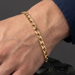 Casa Padrino Pulsera Cadena en Oro de 19,2Kt Casa Padrino Pulsera Cadena en Oro de 19,2Kt