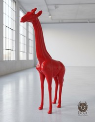 Casa Padrino sculpture décorative de luxe Giraffe H. 210 cm - Immense sculpture de jardin - Sculpture grandeur nature - Sculpture décorative XXL Casa Padrino sculpture décorative de luxe Giraffe H. 210 cm - Immense sculpture de jardin - Sculpture grandeur nature - Sculpture décorative XXL